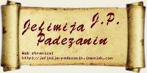 Jefimija Padežanin vizit kartica